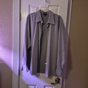Gray Button-Up Shirt